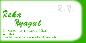reka nyagul business card